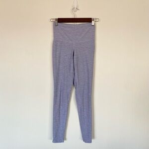 Full Length New Balance Leggings- Heathered Purple